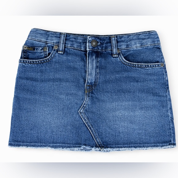 Polo Ralph Lauren Other - Polo Ralph Lauren Denim Mini Skirt Girls Size 7-8 Preppy Y2K